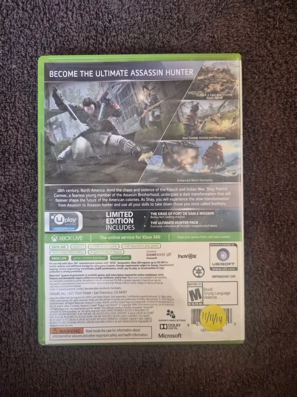 Assassin’s Creed Xbox 360 Lot Black Flag Rogue AC3 Bundle Tested